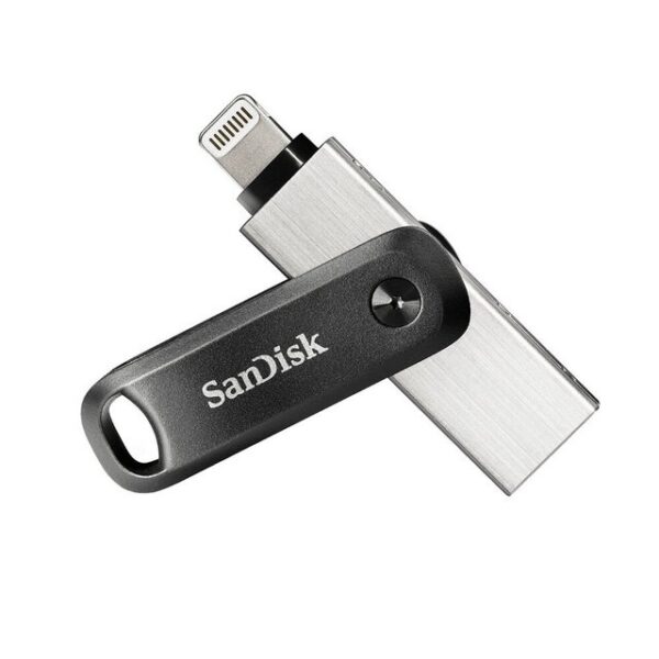 SanDisk iXpand Flash Drive Go 64 GB USB-Stick USB 3.0 Lightning für Apple silberFreien Speicher auf ihrem iPhone schaffenDer Speicher Ihres iPhones ist voll? Stecken Sie einfach das iXpand Flash-Laufwerk Go ein