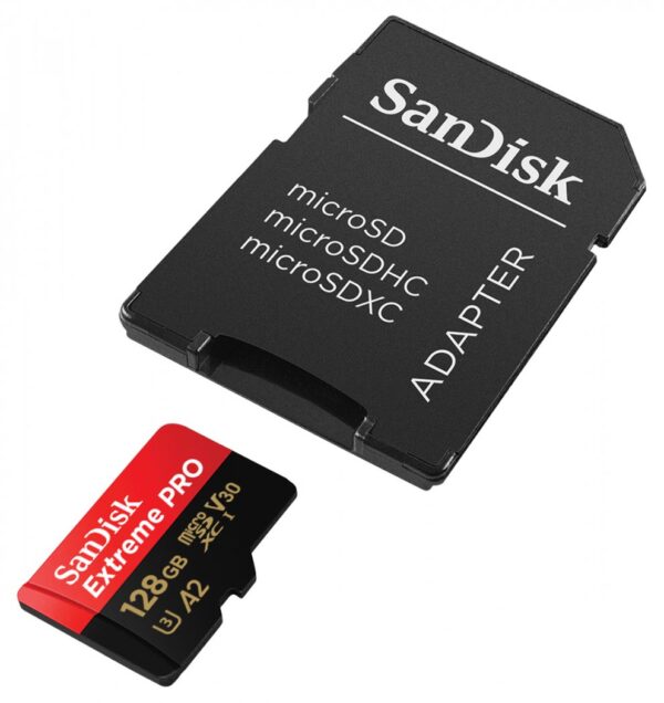 128 GB PRO microSDXC-Karte + SD Adapter