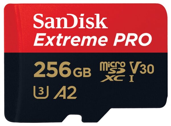 256 GB PRO microSDXC-Karte + SD Adapter