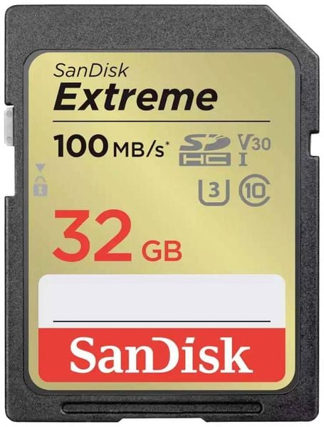 SanDisk Extreme SDXC-Karte 32 GB Class 10 UHS-I stoßsicher, Wasserdicht