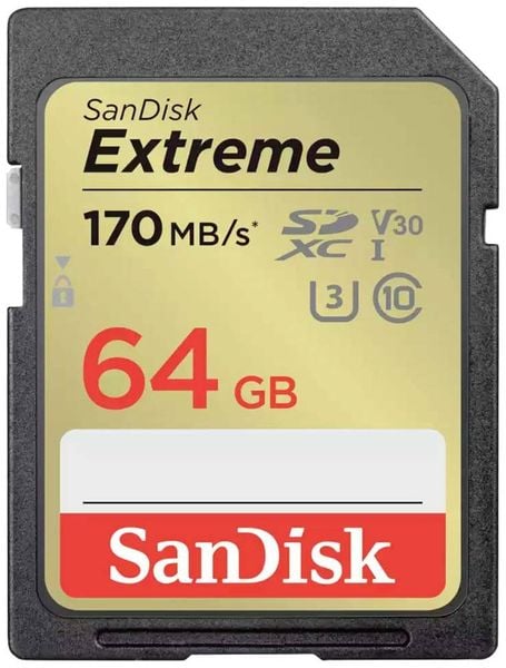 Diese SanDisk Extreme SDXC-Karte bietet eine hohe Speicherkapazität für vielfältige Einsatzbereiche. Sie ist ideal für die Speicherung hochauflösender Fotos und Videos. Die Karte ist stoßsicher und wasserdicht