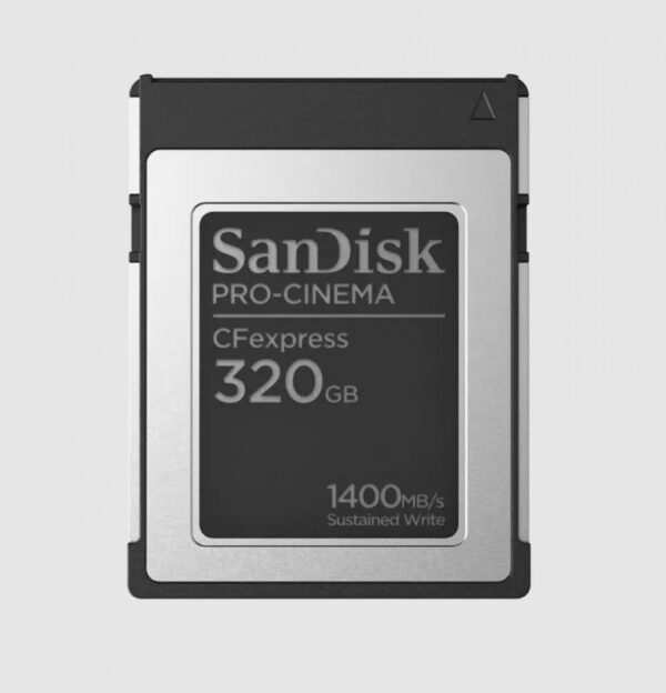 SanDisk® PRO-CINEMA CFexpress™ Type-B-Speicherkarte Das PRO in jeder Produktion. Die SanDisk® PRO-CINEMA CFexpress™-Speicherkarten bieten professionellen Kameraleuten die nötige dauerhafte Mindestschreibgeschwindigkeit