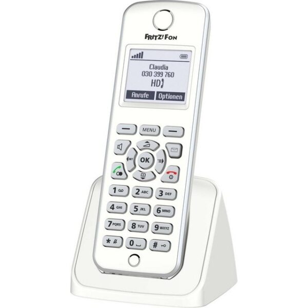 Komfort-Schnurlostelefon mit intuitiver Menüführung für alle FRITZ!Box-Modelle mit DECT-Basisstation