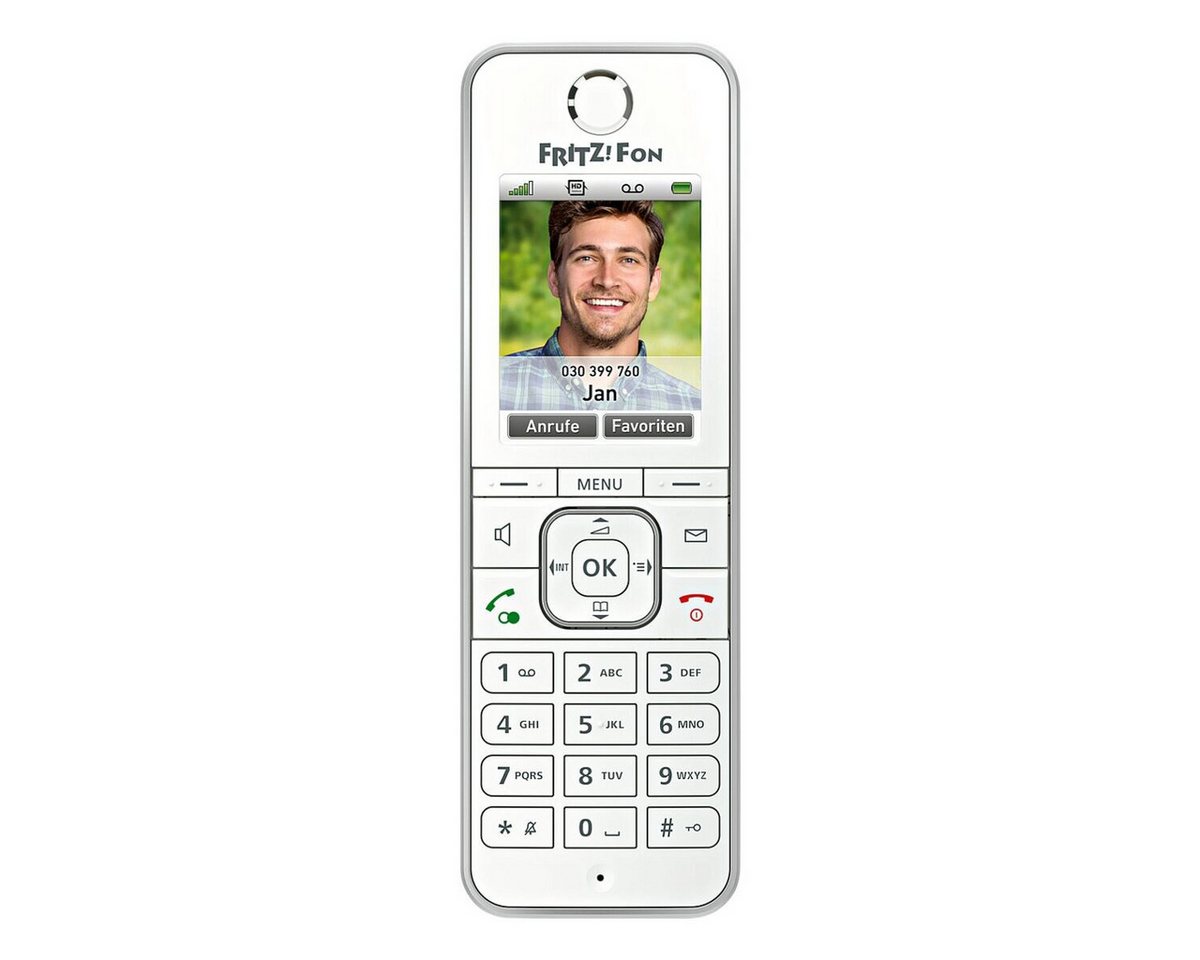 AVM FRITZ!FON C6 Schnurloses DECT-Telefon (für Telefonie und Smart Home)