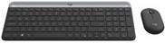 Logitech Slim Wireless Combo MK470 – Tastatur-und-Maus-Set – kabellos – 2.4 GHz – QWERTY – GB – Graphite