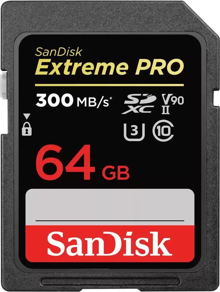 SanDisk Extreme Pro – Flash-Speicherkarte – 64 GB – UHS-II U3 / Class10 – 1733x/2000x – SDXC UHS-II