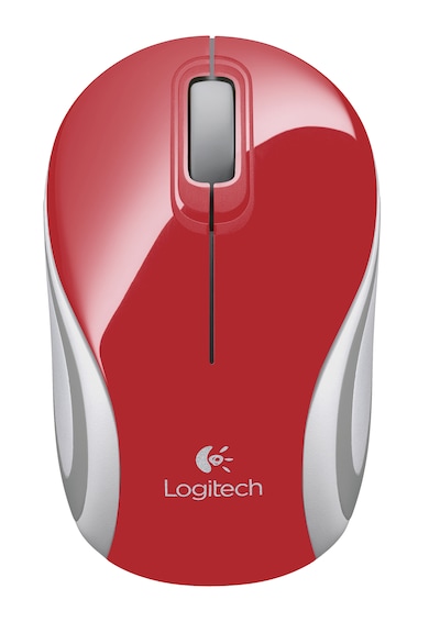 Logitech Wireless Mini Mouse M187 Red