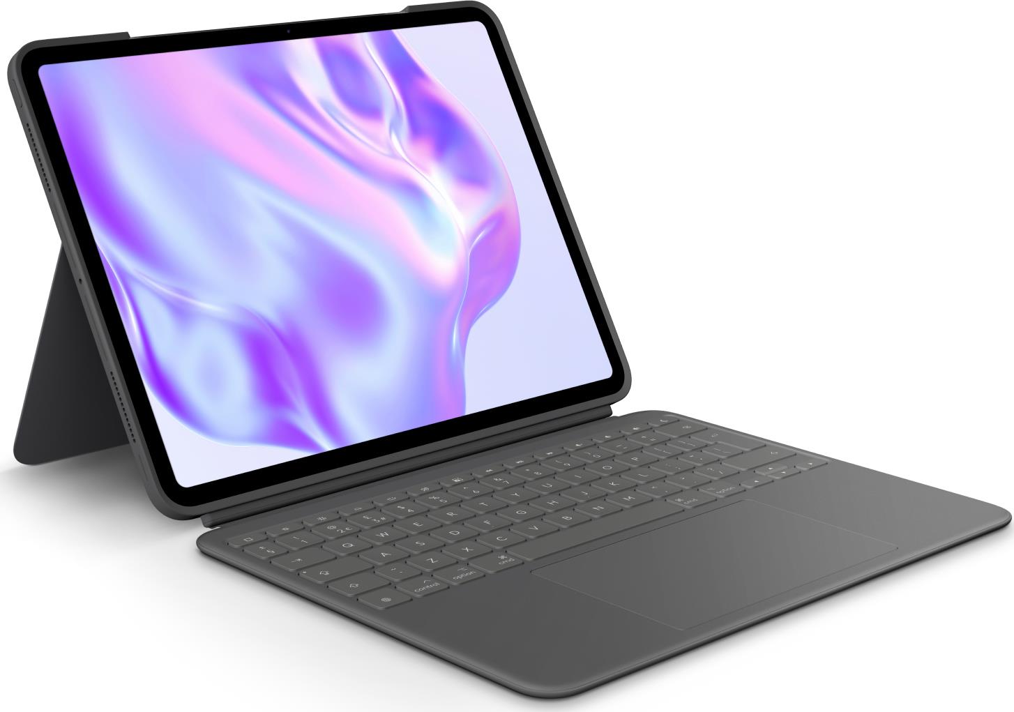 Logitech Combo Touch – Tastatur und Foliohülle – mit Trackpad – hinterleuchtet – Apple Smart connector – QWERTY – GB – Graphite – für Apple 13-inch iPad Pro (M4) (920-012669)