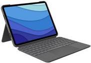 Logitech Combo Touch – Tastatur und Foliohülle – mit Trackpad – hintergrundbeleuchtet – Apple Smart connector – QWERTY – Pan-Nordic – Oxford Gray – für Apple 27,90cm (11)  iPad Pro (1. Generation, 2. Generation, 3. Generation)