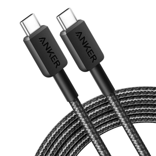 Lade deine Geräte schnell und zuverlässig mit dem Anker USB-C zu USB-C Kabel 322 auf. Dieses robuste