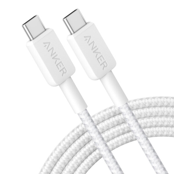 Lade deine Geräte schnell und zuverlässig mit dem Anker USB-C zu USB-C Kabel 322 auf. Dieses robuste