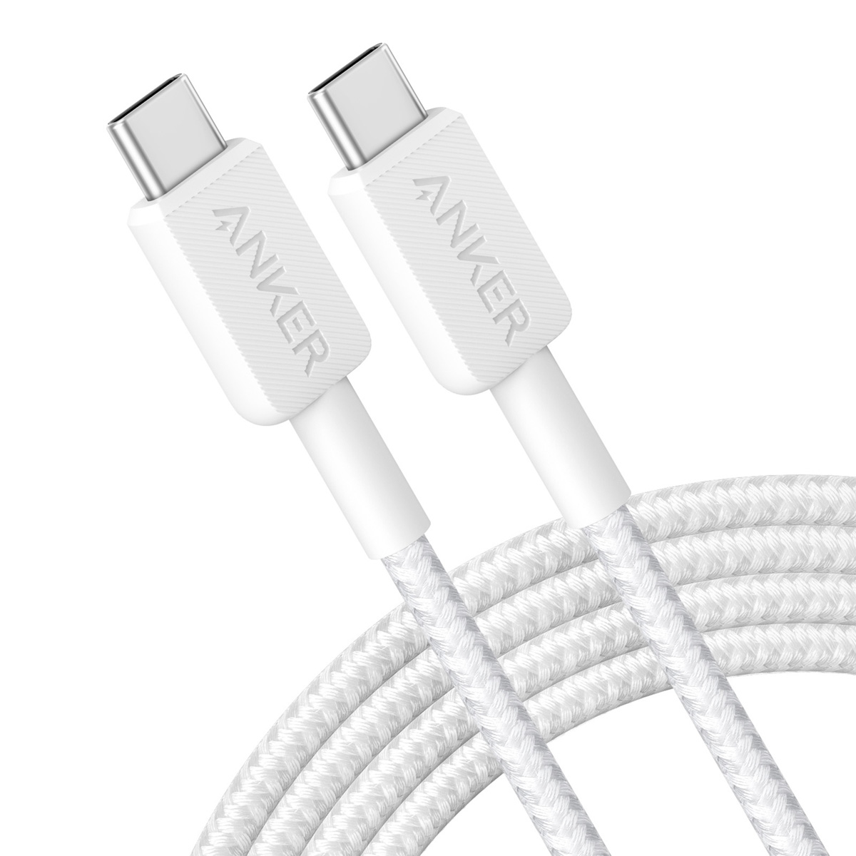 Anker USB-C auf USB-C Kabel 322 | Geflochten – 180 cm – Weiß