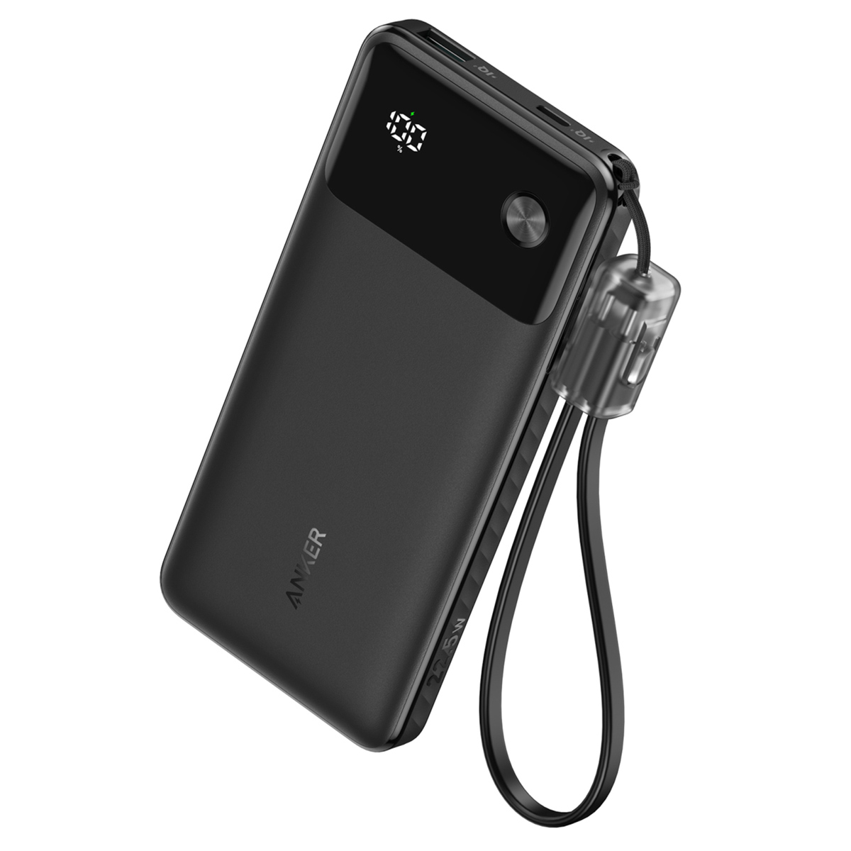 Anker Powerbank – 10.000 mAh – 22,5 Watt – USB-A + USB-C – Schwarz