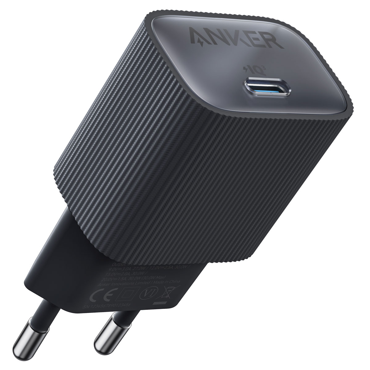 Anker Nano USB-C Wandladegerät | 30 Watt – Schwarz