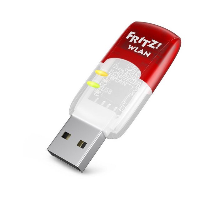 Der AVM FRITZ!WLAN Stick AC 430 MU-MIMO sorgt für optimales WLAN-Erlebnis mit einer maximalen Geschwindigkeit von 433 Mbps. Dank der MU-MIMO-Technologie wird die WLAN-Leistung bei mehreren Geräten gleichzeitig verbessert. Die einfache Installation erfolgt per WPS und der Stick ist kompatibel mit allen gängigen WLAN-Routern. Mit der Stick &