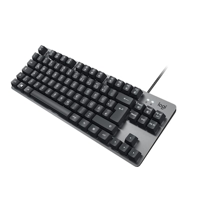 Logitech K835 TKL – Kompakte Mechanische Tastatur, Kabelgebunden, Blue Clicky Tactile Switches