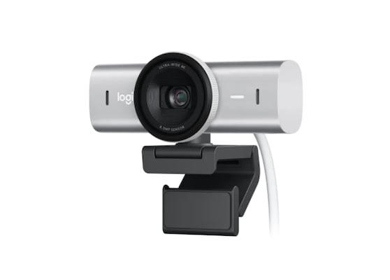 Logitech MX Brio 4K Ultra-HD-Webcam – Hellgrau