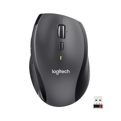 Logitech M705 Marathon Maus, kabellos, schwarz, 6 Tasten, 1000 dpi