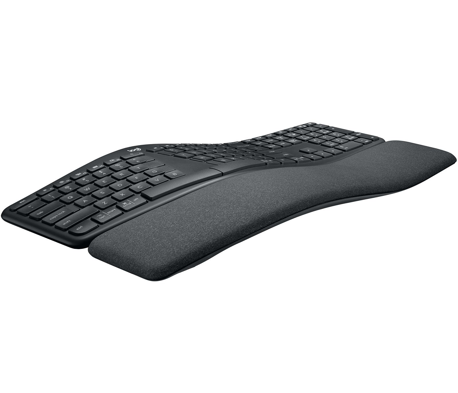 Logitech ERGO K860 – Tastatur – kabellos – 2.4 GHz, Bluetooth 5.0 – QWERTY – Italienisch – Graphite