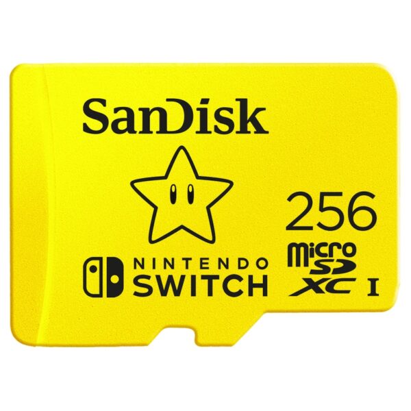 • Speichertyp: microSDXC (UHS-I) • Speicherkapazität: 256 GB • lizenziert für die Nintendo Switch™ • max. Lese-/Schreibgeschwindigkeit: 100 MB/s / 90 MB/s • Herstellergarantie: 30 Jahre