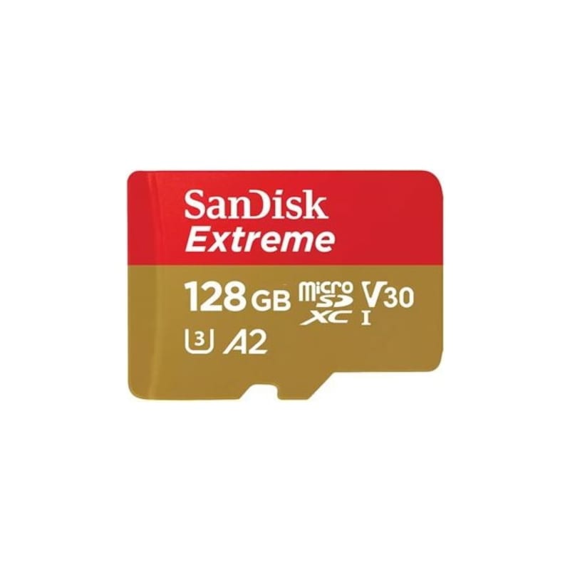 • Speichertyp: microSDXC (UHS-I) inklusive SD-Adapter • Speicherkapazität: 128 GB • Geschwindigkeitsklasse: Cl10