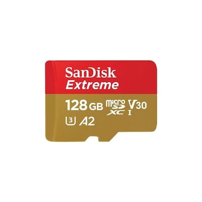 • Speichertyp: microSDXC (UHS-I) inklusive SD-Adapter • Speicherkapazität: 128 GB • Geschwindigkeitsklasse: Cl10