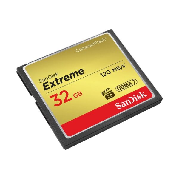 • Speichertyp: CompactFlash (UDMA-7) • Speicherkapazität: 32 GB • Geschwindigkeitsklasse: UDMA • max. Lese-/Schreibgeschwindigkeit: 120 MB/s / 85 MB/s • Herstellergarantie: 30 Jahre