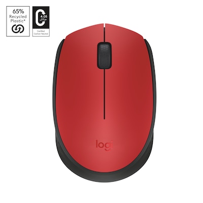 Logitech M171 Kabellose Maus Rot