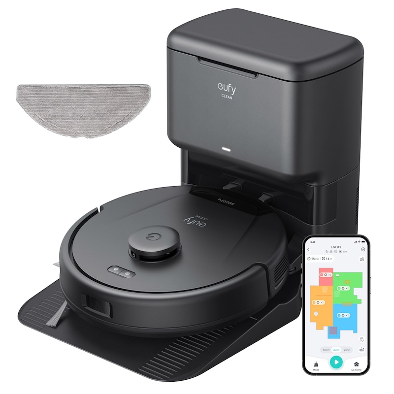 eufy Clean L60 Hybrid SES Saugroboter mit Absaugstation & Wischfunktion EU