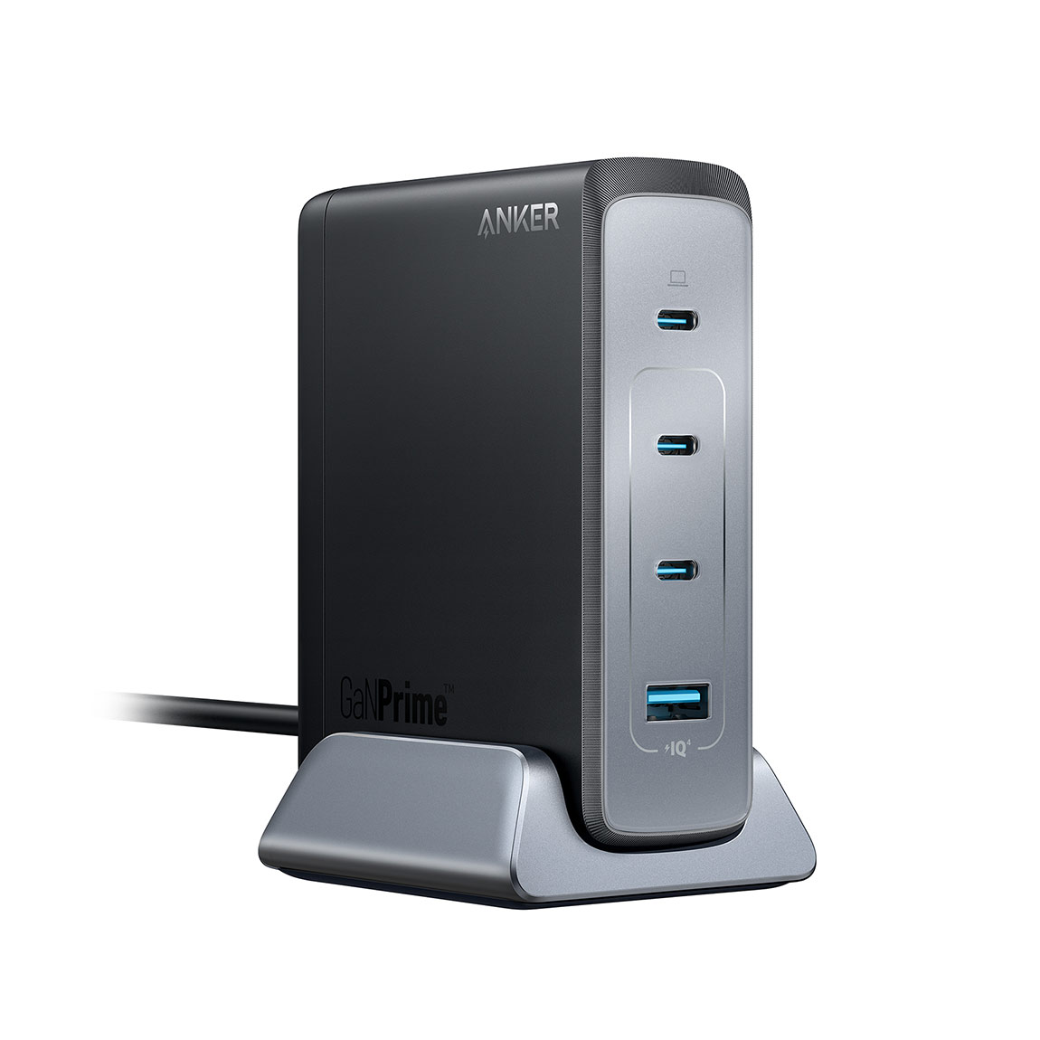 Anker 749 GaNPrime Wandladegerät – 240W 4 Ports – Schwarz