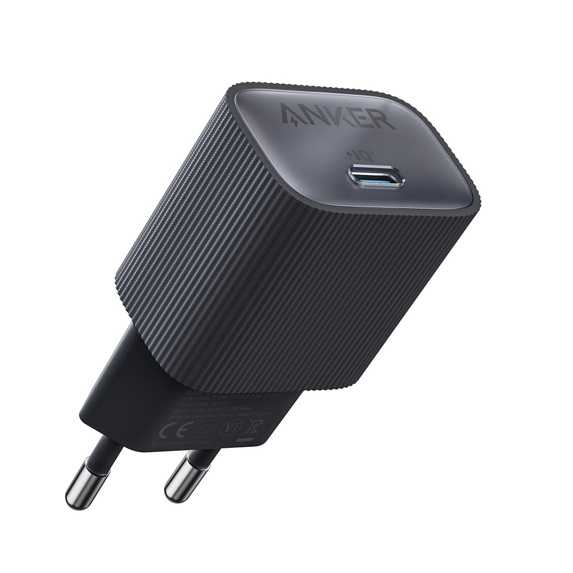 Anker Nano Wandladegerät – 30W USB-C – Schwarz