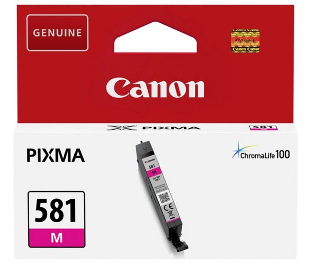 Canon Canon Druckerpatrone Tinte CLI-581 M magenta, rot Tintenpatrone