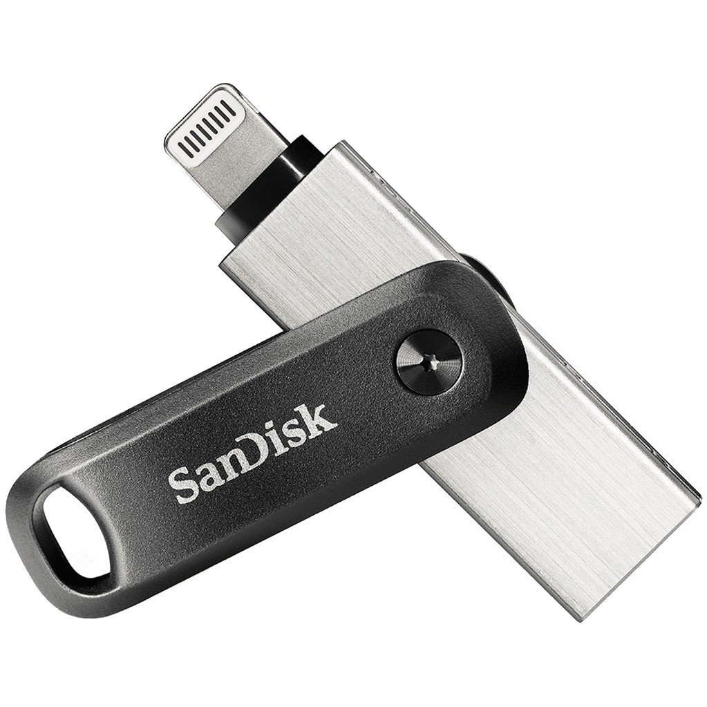 LeistungenKapazität: 64 GBGeräteschnittstelle: USB Type-A / LightningUSB-Version: 3.2 Gen 2 (3.1 Gen 2)DesignFormfaktor: DrehringProduktfarbe: Schwarz. SilberGehäusematerial: Metall. KunststoffSchutzfunktion: KratzresistentEigenschaft: LED-AnzeigenEigenschaft: SchlüsselanhängerGewicht und AbmessungenBreite: 53 mmTiefe: 12 mmHöhe: 12.5 mmLogistikdatenWarentarifnummer (HS): 84717070 - Eingabe / Ausgabe USB-Stick  - SanDisk iXpand USB flash drive