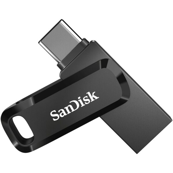 LeistungenKapazität: 512 GBGeräteschnittstelle: USB Type-A / USB Type-CUSB-Version: 3.2 Gen 1 (3.1 Gen 1)Lesegeschwindigkeit: 150 MB/sDesignFormfaktor: DrehringProduktfarbe: SchwarzGewicht und AbmessungenBreite: 12.1 mmTiefe: 44.4 mmHöhe: 8.6 mmLieferumfangMenge pro Packung: 1 Stück(e)BetriebsbedingungenBetriebstemperatur: 0 - 45 °CTemperaturbereich bei Lagerung: -10 - 70 °CLogistikdatenWarentarifnummer (HS): 84717070 - Eingabe / Ausgabe USB-Stick  - SanDisk Ultra Dual Drive Go USB flash drive