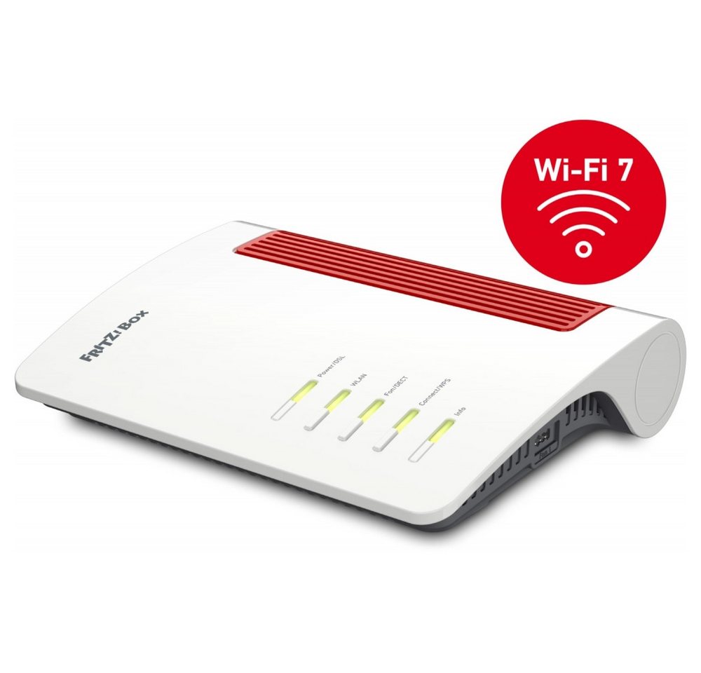 AVM FRITZ!Box 7690 – WLAN-Router – weiß/rot WLAN-Router