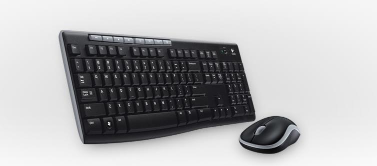 Logitech Wireless Combo MK270 – Tastatur-und-Maus-Set – drahtlos – 2,4 GHz – Spanisch (920-004513)