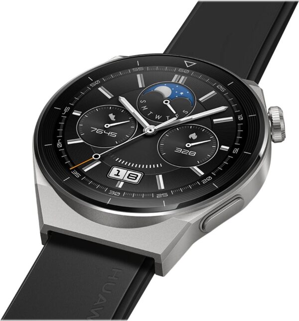 Kurzinfo: Huawei Watch GT 3 Pro - 46 mm - Titan - intelligente Uhr mit Riemen - Handgelenkgröße: 140-210 mm - Anzeige 3.632 cm (1.43) - NFC