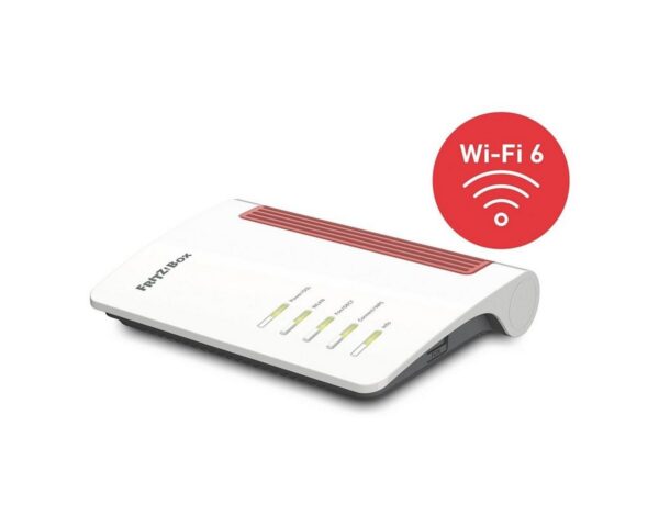 Anschlüsse: VDSL / ADSL / IP-Telefonie / 1x Gigabit-LAN / DECT-Basis (max. 6 Geräte) / 1x USB / 1x Telefon analog