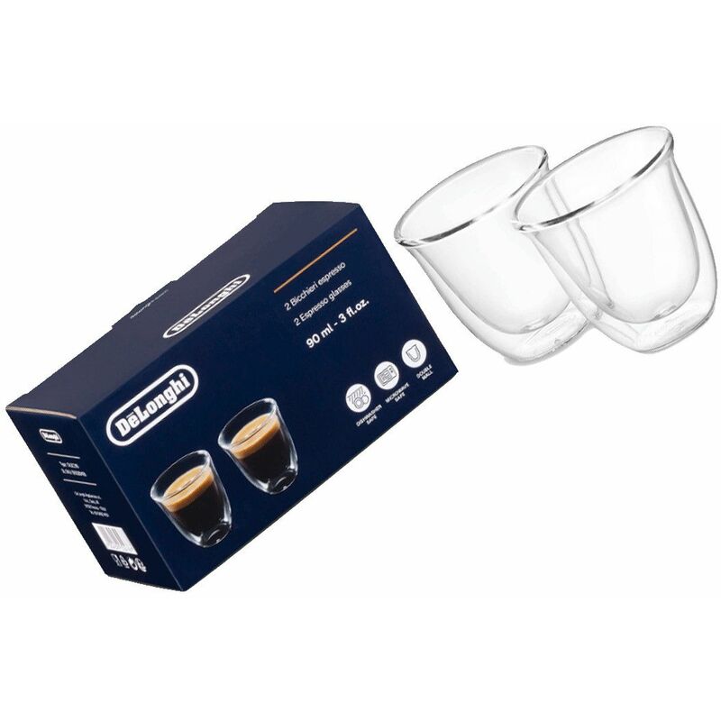 Delonghi – Ersatzteil – Glastassen (Set von 2) – – simac, de’longhi kenwood, ariete, supercalor