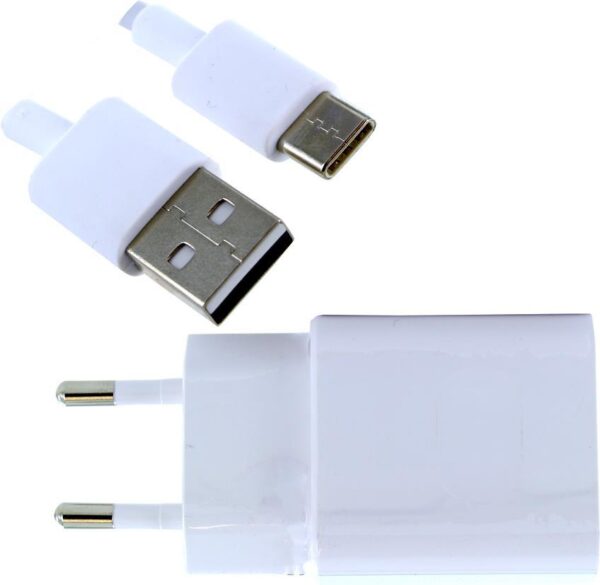 Huawei - HW-050200E01 - Ladegerät + Datenkabel USB Typ-C - Weiss