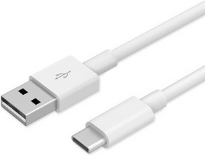 Huawei – USB-Kabel – USB-C (M) bis USB (M) – USB 2.0 – 1 m – geformt – weiß