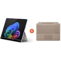 Microsoft Surface Pro (11. Edition) 13″ OLED 2in1 Platin Snapdragon® X Elite 16GB RAM 1TB SSD Win11 ZIA-00004 inkl. Dune Keyboard SL