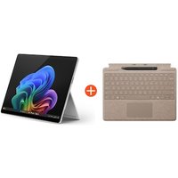 Microsoft Surface Pro (11. Edition) 13″ OLED 2in1 Platin Snapdragon® X Elite 16GB RAM 1TB SSD Win11 ZIA-00004 inkl. Dune Keyboard Pen