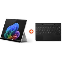 Microsoft Surface Pro (11. Edition) 13″ 2in1 Convertible Tablet Platin Snapdragon® X Plus 16GB RAM 256GB SSD Win11 inkl. Black Flex Keyboard Pen