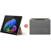 Microsoft Surface Pro (11. Edition) 13″ OLED 2in1 Dune Snapdragon® X Elite 16GB RAM 1TB SSD Win11 ZIB-00043 inkl. Platin Keyboard Pen