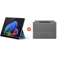 Microsoft Surface Pro (11. Edition) 13″ OLED 2in1 Saphir Snapdragon® X Elite 16GB RAM 1TB SSD Win11 ZIB-00037 inkl. Platin Keyboard Pen