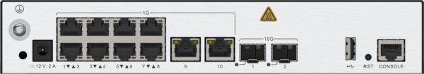 Huawei NetEngine AC650-256AP - Router - 10-Port-Switch - 10 GigE - WAN-Ports: 2 - an Rack montierbar, wandmontierbar (02355NCH)