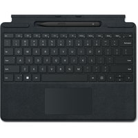 TastaturTastaturaufbau: QWERTZTastatursprache: DeutschEingabegerät: TouchpadEigenschaft: Island-Stil TastaturEigenschaft: Windows TastenLeistungenMarkenkompatibilität: MicrosoftKompatibilität: Surface Pro 8/Pro XProduktfarbe: SchwarzGehäusematerial: AlcantaraEigenschaft: BeschleunigungsmesserEigenschaft: StifthalterAnschlüsse und SchnittstellenÜbertragungstechnik: AndockenGeräteschnittstelle: Microsoft Cover portEnergieEnergiequelle: DockSystemanforderungUnterstützt Windows-Betriebssysteme: Windows 10. Windows 11Gewicht und AbmessungenBreite: 289.1 mmTiefe: 226.1 mmHöhe: 4.89 mmGewicht: 294 gLieferumfangEigenschaft: Feder enthaltenLogistikdatenWarentarifnummer (HS): 84716060 - Tablets & Smartphones Tablet Zubehör  - Microsoft Signature with Slim Pen 2