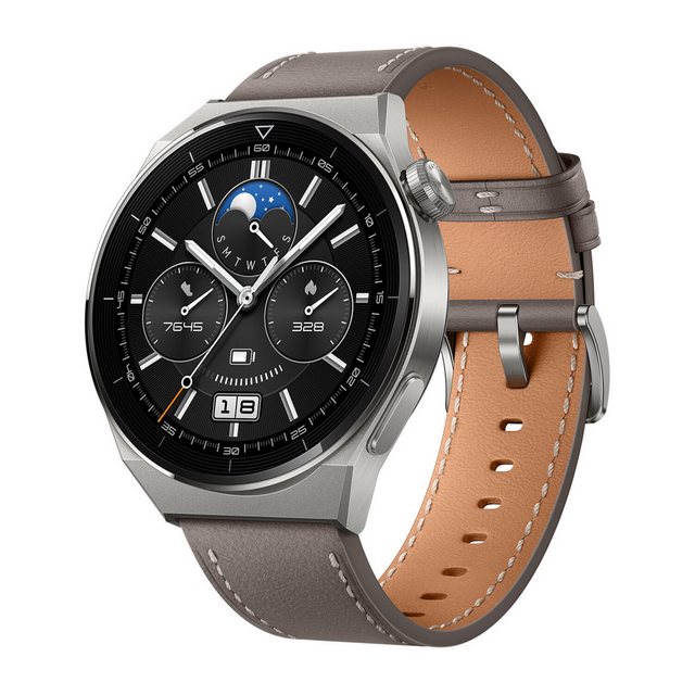 Huawei Huawei WATCH GT 3 Pro Titan 3,63 cm (1,43), 4 GB Speicher, 32 MB Ram Smartwatch