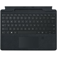 MS Surface Pro8 TypeCover mit FingerPrint Schwarz Austria/Germany DEMO. Vielseitigkeit auf dem nächsten Level in der perfekten Kombination: Premium-Tastatur mit großem Glas-Touchpad und einer Abdeckung aus luxuriösem Alcantara-Material.  - Notebook